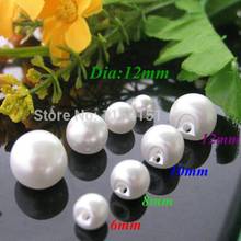 200pcs/lot mix Size 4 side hole white color pearl buttons clothes sewing accessory crafts scrapbooking 2024 - buy cheap