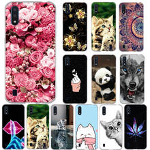 Silicone Case For Samsung Galaxy A01 Case Soft TPU Funda For Samsung Galaxy A01 A 01 Back Cover Animal Flower Cat Phone Capa Bag 2024 - buy cheap