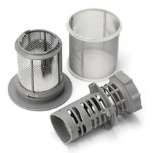 Juego de filtros de malla para lavavajillas Bosch, conjunto de 2 piezas, PP, gris, serie 427903 170740, repuesto para lavavajillas 2024 - compra barato