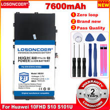 LOSONCOER 7600mAh HB3S1 Tablet Battery For Huawei MediaPad 10FHD S10 S101U S101L S102U Battery 2024 - buy cheap