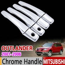 for Mitsubishi Outlander Airtrek 2001 - 2006 Chrome Handle Cover Trim Set 2002 2003 2004 2005 Accessories Stickers Car Styling 2024 - buy cheap