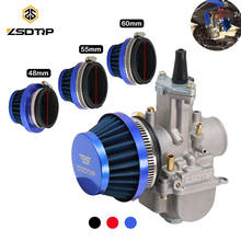 Zsdtrp-filtro de ar para limpeza com filtro de ar de 48, 55 e 60mm, para keihin, koso, pwk, mikuni, carburadores, 2 tempos, atv, quad bike, moto 2024 - compre barato