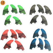Double Tabs S/M/L+GL Quilhas Fins Double Tabs Fins Surfboard Fin Honeycomb Fibreglass Fins 4 color 2024 - buy cheap