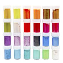 24 Pcs/set Pearlescent Powder Mica Glitter Sliam DIY Crafts Making Epoxy Pigment Toning Dye Accessories 2024 - buy cheap