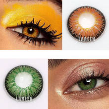 2 шт./пара цветные контактные линзы для глаз 3 тона Vika трехцветные линзы для глаз цветные контакты для глаз розничная и оптовая продажа 2024 - купить недорого