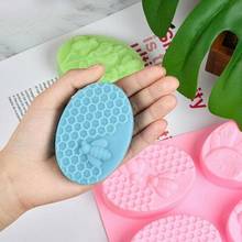 Creative Healthy Materials Silicone Soap Mold DIY Handmade Craft 3D Soap Mold Silicone Oval 6 Forms Soap Molds Soap Making 2024 - buy cheap