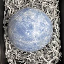 MOKAGY 120MM-130mm Natural Blue Kyanite Quartz Crystal Stone Ball Large for Gift 1pc 2024 - buy cheap