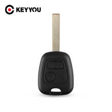 Keyyou-capa de proteção para chave de carro, para peugeot 107, 207, 307, parceiro, especialista em boxer, sx fob, 2 botões, remoto 2024 - compre barato