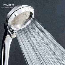 ZENBEFE New Arrival Shower Head One-Key To Stop Water Saving Shower Heads Boost And Washable ABS High Quality Shower Head 2024 - buy cheap