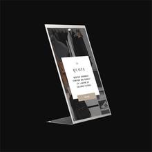 L A4 Silvery Metal Desk Top Price List Menu Display Paper Tag Magnetic Metal Label Clip Stand Bill Board 2024 - buy cheap