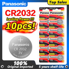 10 шт. оригинальный новый аккумулятор Panasonic cr2032 для cr 2032 3v кнопочные батареи для монет для часов компьютера CR2032 для игрушек 2024 - купить недорого