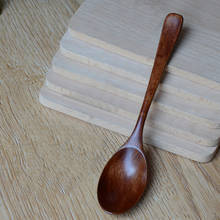 Colher de cozinha de bambu, simples, de madeira, utensílio de cozinha, ferramenta para sopa, chá, alimentos, para crianças, 1 peça 2024 - compre barato