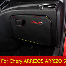 Caja de almacenamiento de pegatinas para coche, almohadilla de protección antipatadas, asiento de copiloto, alfombra antijuegos para Chery ARRIZO5, ARRIZO 5 2024 - compra barato