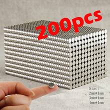 200pcs/100pcs Super Strong Neodymium Magnets Rare Earth Permanent Magnet N35 Disc Fridge Craft Small magnets 2024 - buy cheap