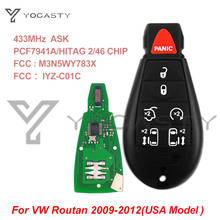 Yoshity-mando a distancia IYZ-C01C para coche, dispositivo M3N5WY783X, 7 botones, 433MHz, ID46, no Prox, Fobik, para VW Vlokswagen, Routan, 2009, 2010, 2011, 2012 2024 - compra barato