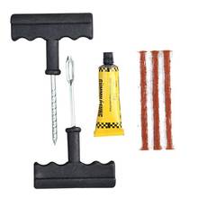 6Pcs Motorcycle Car Tire Repair Tool Tubeless Tyre Puncture Needle Patch Kit 2024 - buy cheap