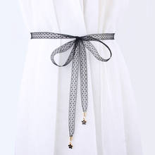 2020 New Lace Belts For Women Decorative Dress Waistband Korean Fashion Ladies Flower Chain Belt Thin Waist Rope 2024 - buy cheap