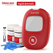 Sinocare AQ Smart Blood Glucose Monitor Kit with Test Strips Needles Test Accurate for Diabetes Glucometer Blood Sugar Meter 2024 - buy cheap