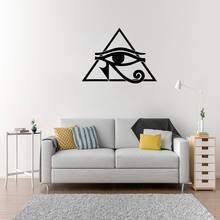 Adesivo de parede símbolo de proteção ocular, estilo egípcio, decoração de casa, sala de estar, quarto, mural de arte em vinil dw10950 2024 - compre barato