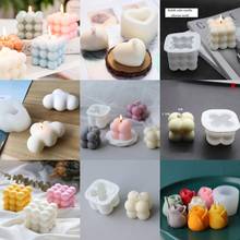 DIY Candles Mould Soy Wax Candle Mold Hand-made Aromatherapy Plaster Candle 3D Silicone Mold Soy Aroma Wax Soap Candles Mold 2024 - buy cheap