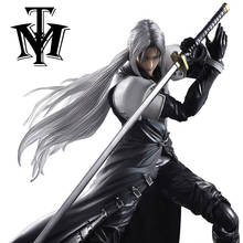 Estatueta de brinquedos dos anime game ff vii sephcartão 10 ", boneco de ação, playarts, kai, cinema, tv, coleção, modelo, play arts ff7, caixa original 2024 - compre barato