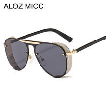 ALOZ MICC Steampunk Sunglasses Men Brand Design 2019 New Big Box Ladies Sunglasses For Men Fashion Punk Pilot Sunglas UV400 Q703 2024 - buy cheap