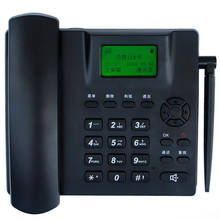 Настольный беспроводной телефон GSM четырехдиапазонный стационарный телефон для дома и офиса SIM-карта настольный телефон SMS поддержка, громкая связь, будильник 2024 - купить недорого