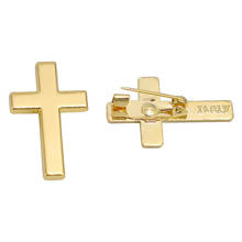 100pcs of Gold Tone Religious Christian Booches Cross Lapel Pin 2024 - buy cheap