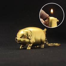 Buy Funny Gas Lighter With Keychain Cigarettes Smoking Accessories Herb Smoking Pipe Mini Lighters Metal Lighters 2024 - buy cheap
