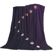 Moon Gradient Sky Eclipse Throw Blanket Soft Comfortable Velvet Plush Blankets Warm Sofa Bed Sheets 2024 - buy cheap