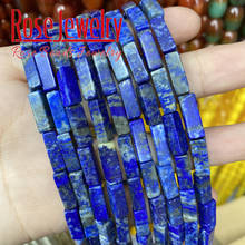 4x13mm lapis lazuli redonda solta contas de pedra natural espaçador contas para fazer jóias diy pulseira colar acessórios atacado 2024 - compre barato