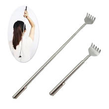 Portable Stainless Steel Back Scratcher Retractable Scratching Tool With Pen Clip Mini Massage Telescopic Rake Stop itching Claw 2024 - buy cheap