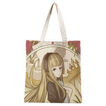 GOSICK-Bolso de compras personalizado para mujer, bolsa de mano con gráfico Harajuku, bolso de hombro de lona Ulzzang Eco, 30x35cm 2024 - compra barato