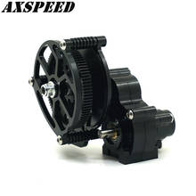 AXSPEED Metal Gearbox Transmission Case Kit for 1/10 RC Crawler Car Axial SCX10 AX10 Gear Box Upgrade Parts 2024 - buy cheap