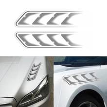 Durable Car Stickers Multi-function 1 Pair Car Stickers Decorative Air Flow Intake Vent Hood Fender Styling Decals 2024 - buy cheap