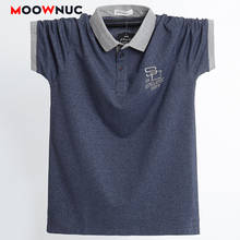 2021 Fashion Polo Male High-Quality Summer Short Sleeve Polo Shirt Men Patchwork Business Casual Youth Hombre Cotton MOOWNUC 6XL 2024 - buy cheap