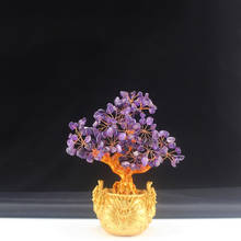 Premium Mini Crystal Money Tree Bonsai Style Fortune Lucky Feng Shui Brings Wealth Sports Home Decoration Birthday Gift 2024 - buy cheap