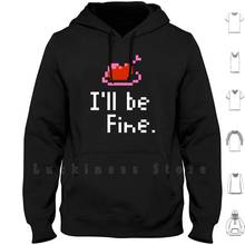 I'll Be Fine Hoodies Long Sleeve Chicken Wall Wall Chicken Health Castlevania Console Game Nes Retro 2024 - buy cheap