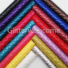 Glitterwishcome-tela de charol en relieve para lazos, láminas de piel sintética para lazos, tamaño A4, 21x29cm, GM552A 2024 - compra barato