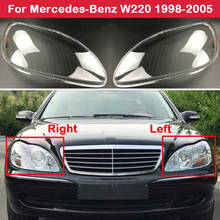 For Mercedes-Benz W220 S350 S280 S600 S500 S320 1998-2005 Car Headlight Headlamp Clear Lens Auto Shell Cover 2024 - buy cheap