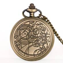 Antique Steampunk Movie Theme Pocket Watch Bronze Quartz Pendant Clock Gift Men Women Kids reloj de bolsillo Fob Watch 2024 - buy cheap