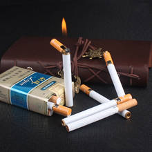 Smoking Accessories Fire Starter Torch Lighter Gadgets For Men Lighter Gas Gasoline Metal Cigarette Shaped Lighter 2024 - buy cheap