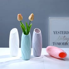 Room Decor Gift Plastic Flower Vase Modern Home Decoration White Imitation Ceramic Flower Pot Flower Nordic Ornament Home Decor 2024 - buy cheap