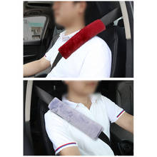 Shoulder Pad Soft Plush Car Seatbelt Universal Car-styling Seat Belt Cover Interior Accessories Comfortable Driving 2Pcs/set 2024 - buy cheap