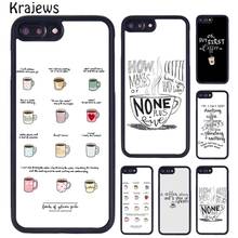 Krajews Gilmore Girls Coffee Quote Phone Case For iPhone 5 6S 7 8 plus 11 12 13 Pro X XR XS Max Samsung Galaxy S6 S8 S9 S10 2024 - buy cheap