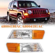 Front LED Fog Lights Lamps Turn Signal Light for Jeep Patriot 2007-2014 2024 - buy cheap