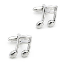 Music Note Cufflinks For Men C Major Design Quality Brass Material Silver Color Cuff Links Wholesale&retail 2024 - buy cheap
