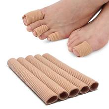 Separador Protector de dedos de tela, aplicador, herramienta para el cuidado de los pies, removedor de callos de pedicura, tubo de silicona suave para aliviar el dolor de manos, 15cm 2024 - compra barato