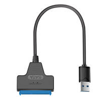 Адаптер USB 3,0 на SATA III для 2.5in SDD HDD жестких дисков SATA III на USB 3,0 внешний конвертер и кабель, поддержка UASP Porta 2024 - купить недорого