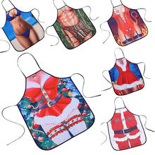 Chrismas BBQ Apron Multicolor Sexy Cooking Aprons Funny Novelty Naked Men Women Kitchen 2024 - buy cheap